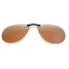 Instrumento para acoplar sobre sus gafas y protegerse del Sol. Sistema de sujeción minimalista. Las lentes miden 61 x 55 mm, son