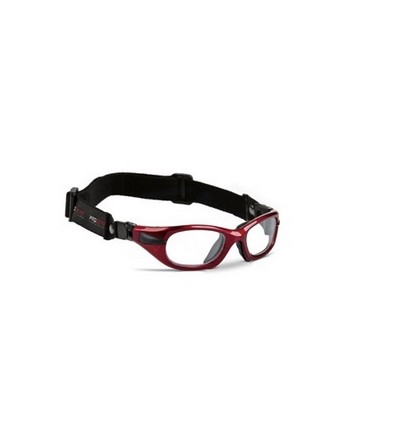 Gafa de protección deportiva graduable modelo Progear Eyeguard en color Rojo y talla S (48x18) con CINTA.