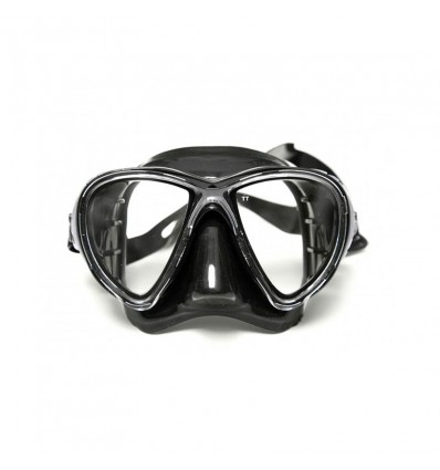 Máscara de Buceo graduada modelo BIG EYES EVO en color negro-gris/negro. PACK MASCARA + LENTES GRADUADAS.