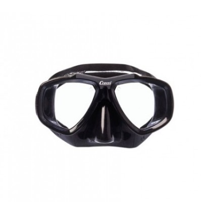 Máscara de Buceo graduada modelo FOCUS en color negro/negro. PACK MASCARA + LENTES GRADUADAS.