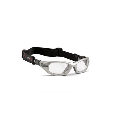 Gafa de protección deportiva graduable modelo Progear Eyeguard en color Blanco Perla y talla M (52x18) con CINTA. PACK GAFAS + 