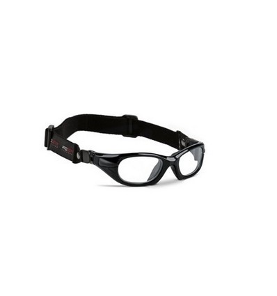 Gafa de protección deportiva graduable modelo Progear Eyeguard en color Negro y talla S (48x18) con CINTA. PACK GAFAS + LENTES 