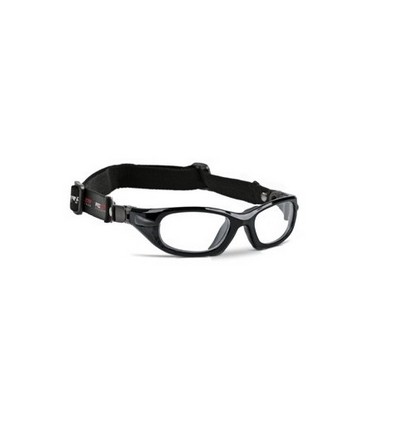 Gafa de protección deportiva graduable modelo Progear Eyeguard en color Negro y talla XL (57x19) con CINTA. PACK GAFAS + LENTES